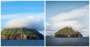 The Truth Behind Miracle Fluffy Clouds Above Denmark’s Small Island