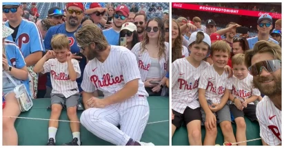 Baseball Hero Bryce Harper Rescues Tearful 7-Year-Old at Game, Turns On 