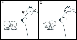 "Tu And Ted" Cutesy Comics Without Any Dialogue That Have Unexpected And Sometimes Dark Endings (30 Pics)