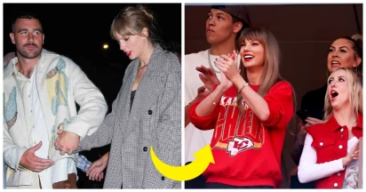 Taylor Swift Joins Chiefs Game, Cheers For Travis Kelce With Touchdown Handshake