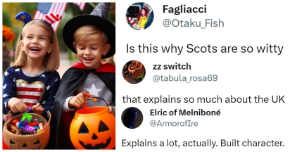 US Kids Have It Easy With "Trick Or Treat"- One Twitter User Tells The Horrified Tale Of Her Scottish Version