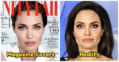 20+ Photos That Show How Different Celebrities Look On Magazine Covers Vs. Real Life