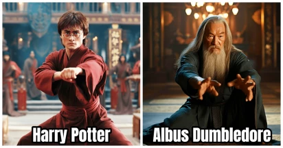 20 Hilarious Pictures That Reimagine Harry Potter As A Kung-Fu Master