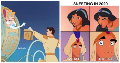 19 Side-Splitting Quarantined Disney Comics That Humorously Remind Us About The Pandemic