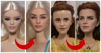An Artist Has Magically Done Makeup For Dolls Resembling Celebrities