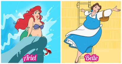 30 Adorable Pluz-Sized Disney Princesses Drawings To Boost Your Confidence Level