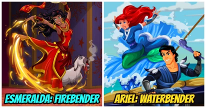 25 Epic Fan Art That See Disney Princesses As Avatar’s Element Benders