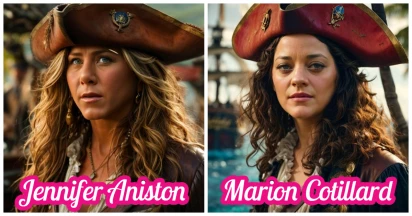 19 Stunning AI Images That See Hollywood Actresses As Pirates Of The Caribbean