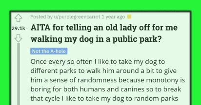 Man Walking His Dog Being Questioned By The Police And The Local For Using Public Park