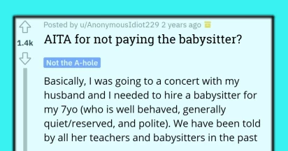 Woman Stops Paying The Babysitter After She Abandons Her Child For 10 Minutes