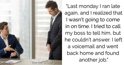 Man Late Due To His Child, Boss Warns Him Not To Be Late Again Or Else He Should Quit