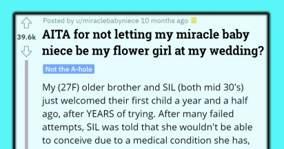 Mom Of "Miracle Niece" Wants Her Child As The Flower Girl At The Wedding, Bride Says No