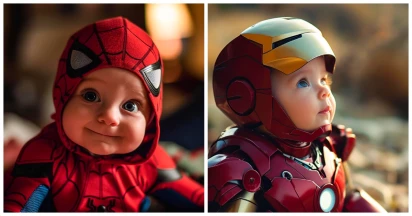 11 Adorable AI Artpieces That Imagine Marvel & DC Superheroes As Babies