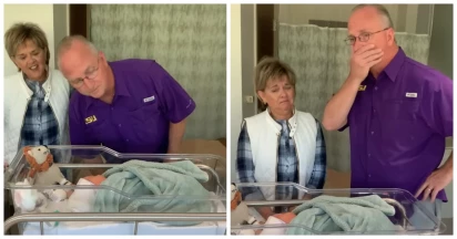 Grandpa Suddenly Bursts Into Tears When His Grandson’s Name Is Revealed
