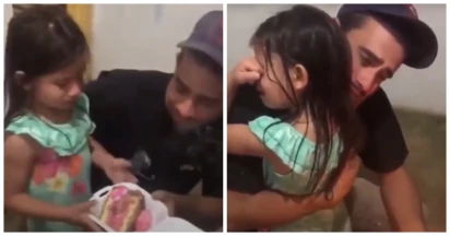 This Dad Can’t Afford A Full Cake And Birthday Gifts For His Daughter, This Video Goes Viral But Makes You Cry