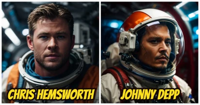 20 Interstellar AI Pictures Of Hollywood Actors As Astronauts