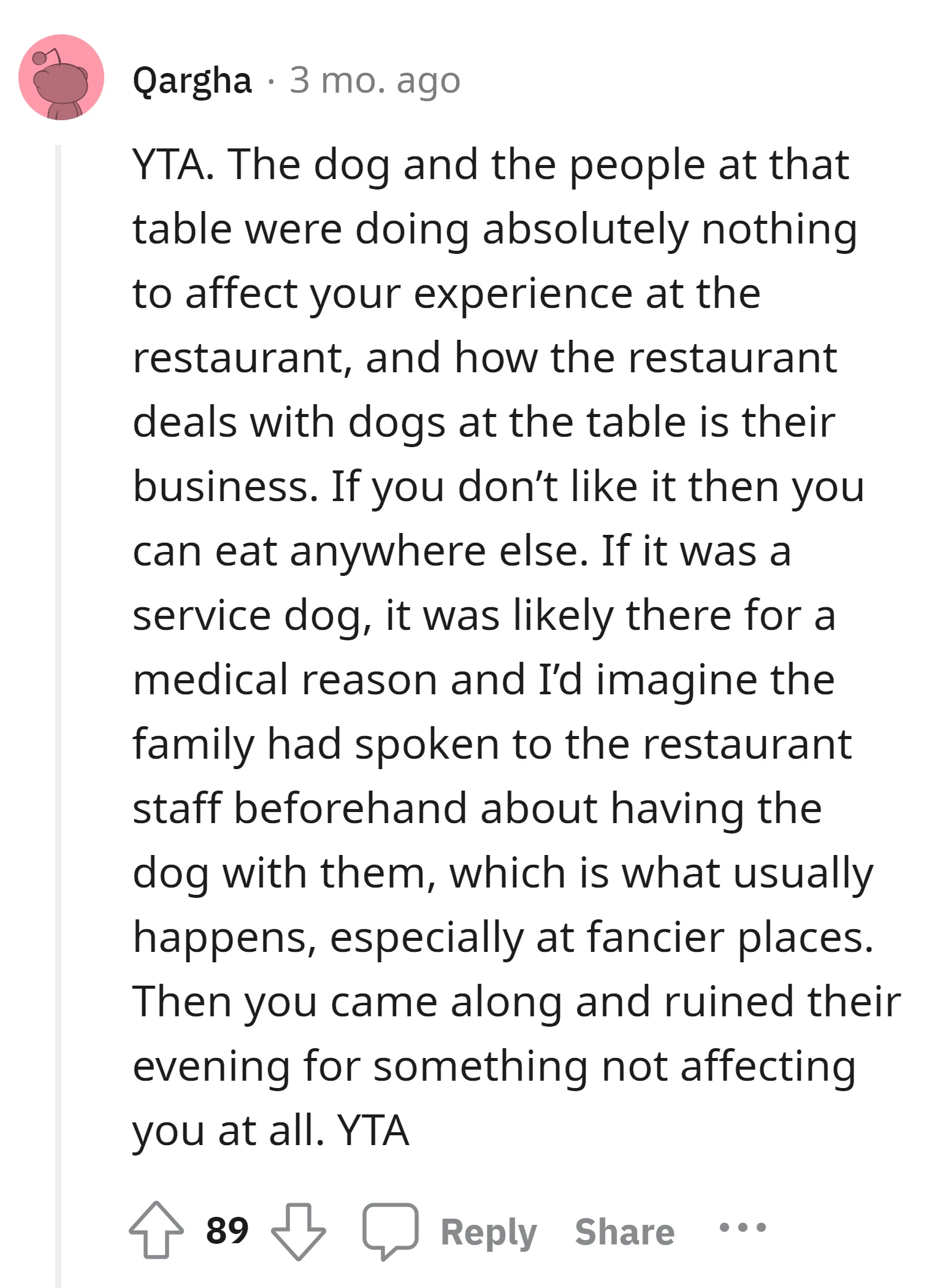 Commenter criticizes the OP for potentially disrupting a family's evening without cause