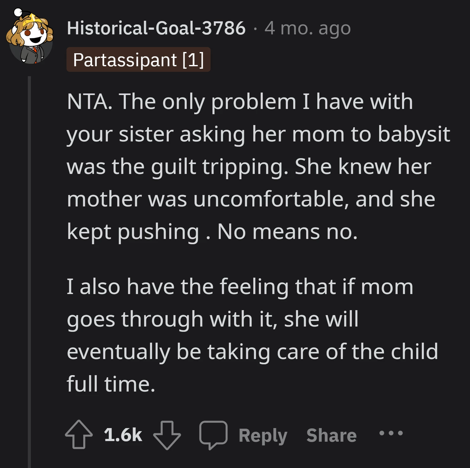 Redditor expresses discomfort with OP's sister guilt-tripping their mom into babysitting