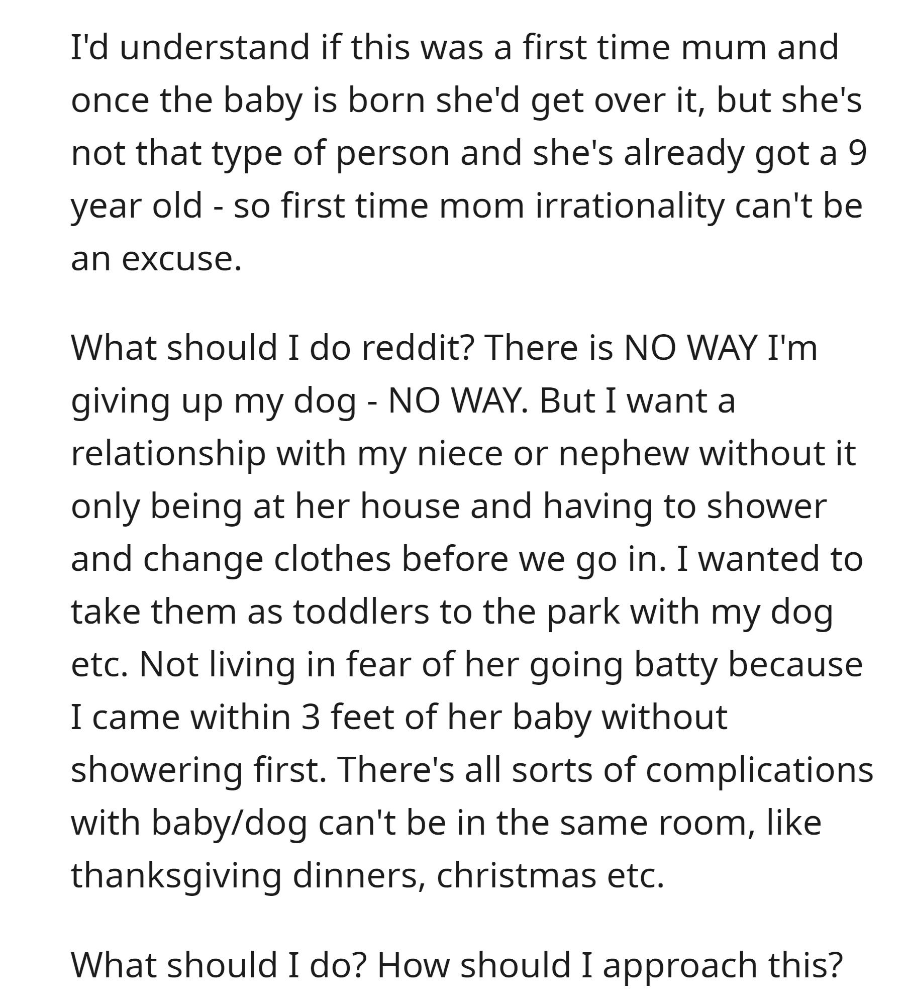 OP now doesn't know how to maintain a relationship with her niece or nephew