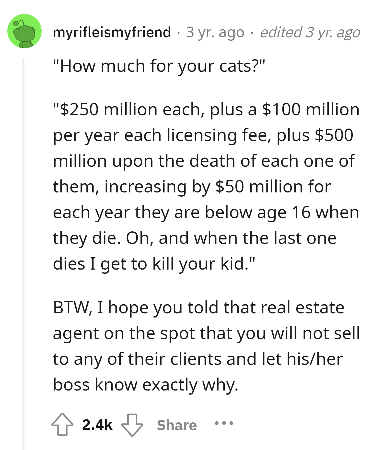 Inform the real estate agent and her boss about the situation.