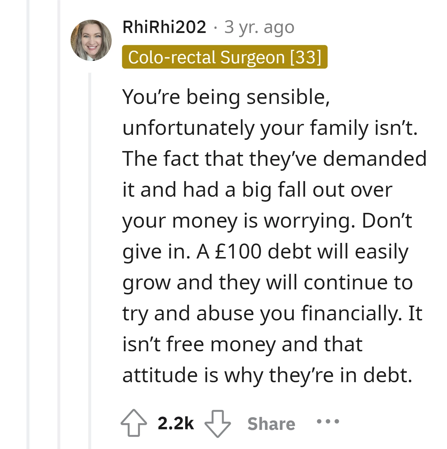 Your family's demanding behavior over your money is concerning