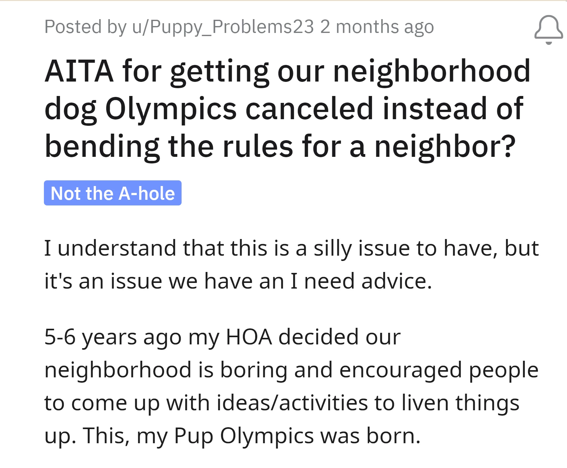 OP's HOA created the lively Pup Olympics event to make the neighborhood more exciting