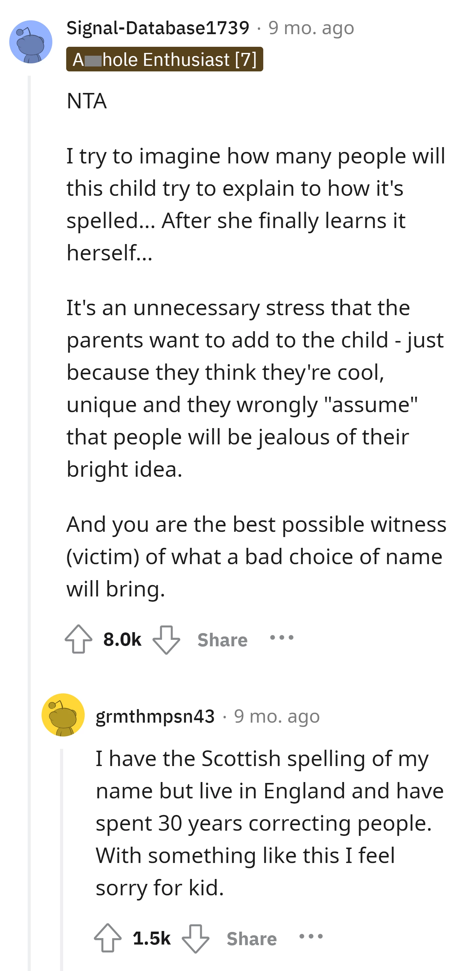 The unconventional name "Krxstxl" will bring potential stress to the child