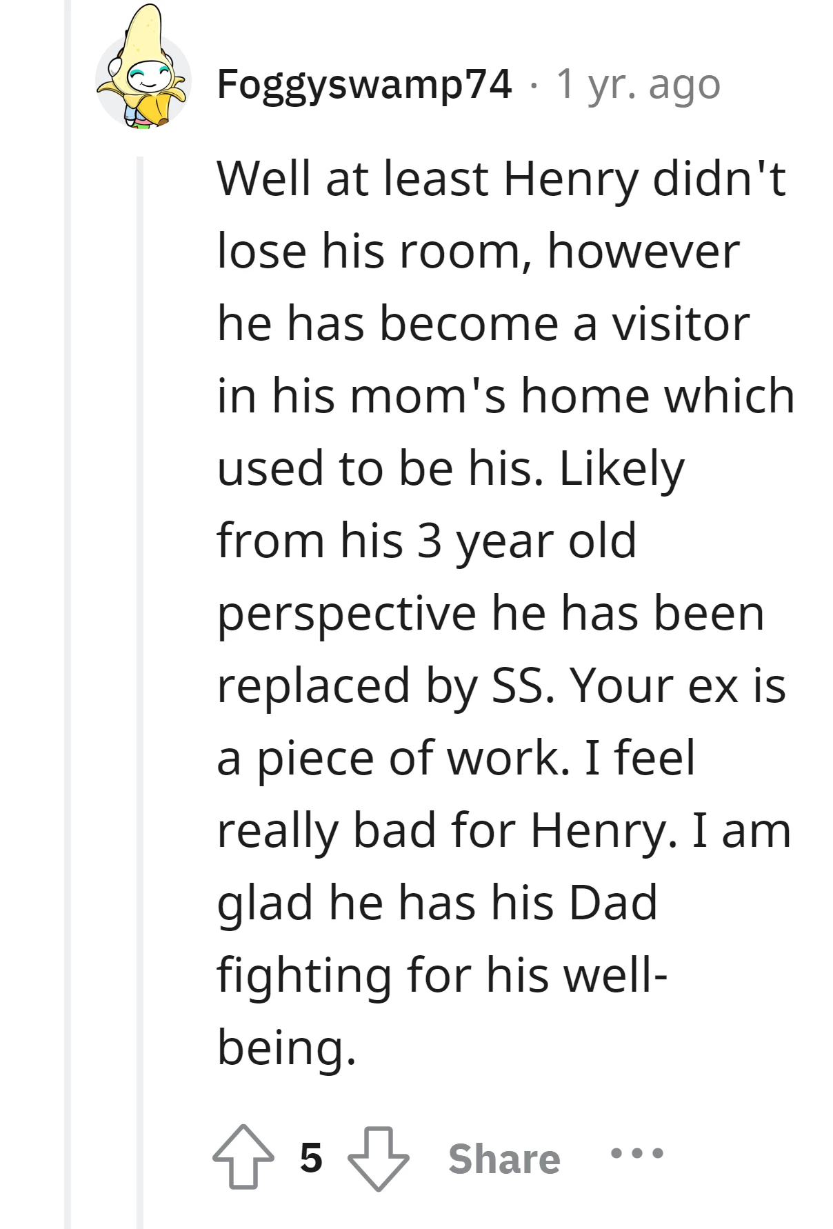 Luckily, he has his Dad fighting for his well-being