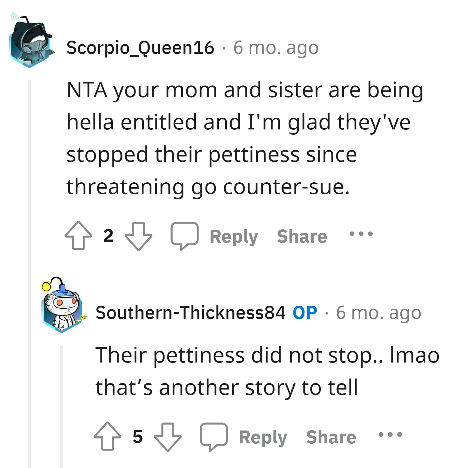 "Their pettiness did not stop"