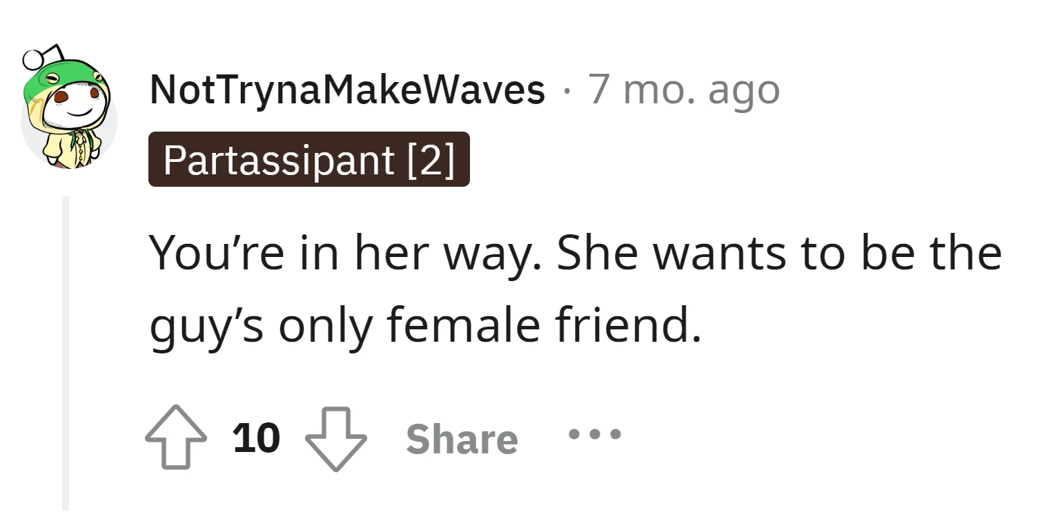 NotTrynaMakeWaves's comment