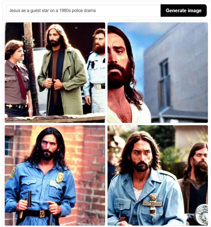 Jesus As A Guest Star On A 1980s Police Drama