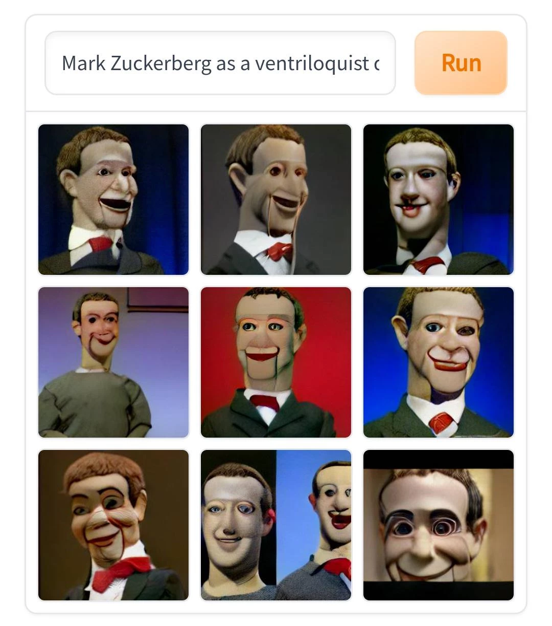 Mark Zuckerberg As A Ventriloquist Dummy