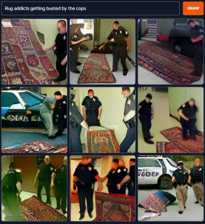 Rug Addicts Getting Busted By The Cops