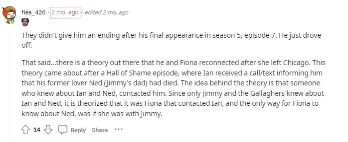 Does Jimmy come back in Shameless? One Redditor Might Have The Answer