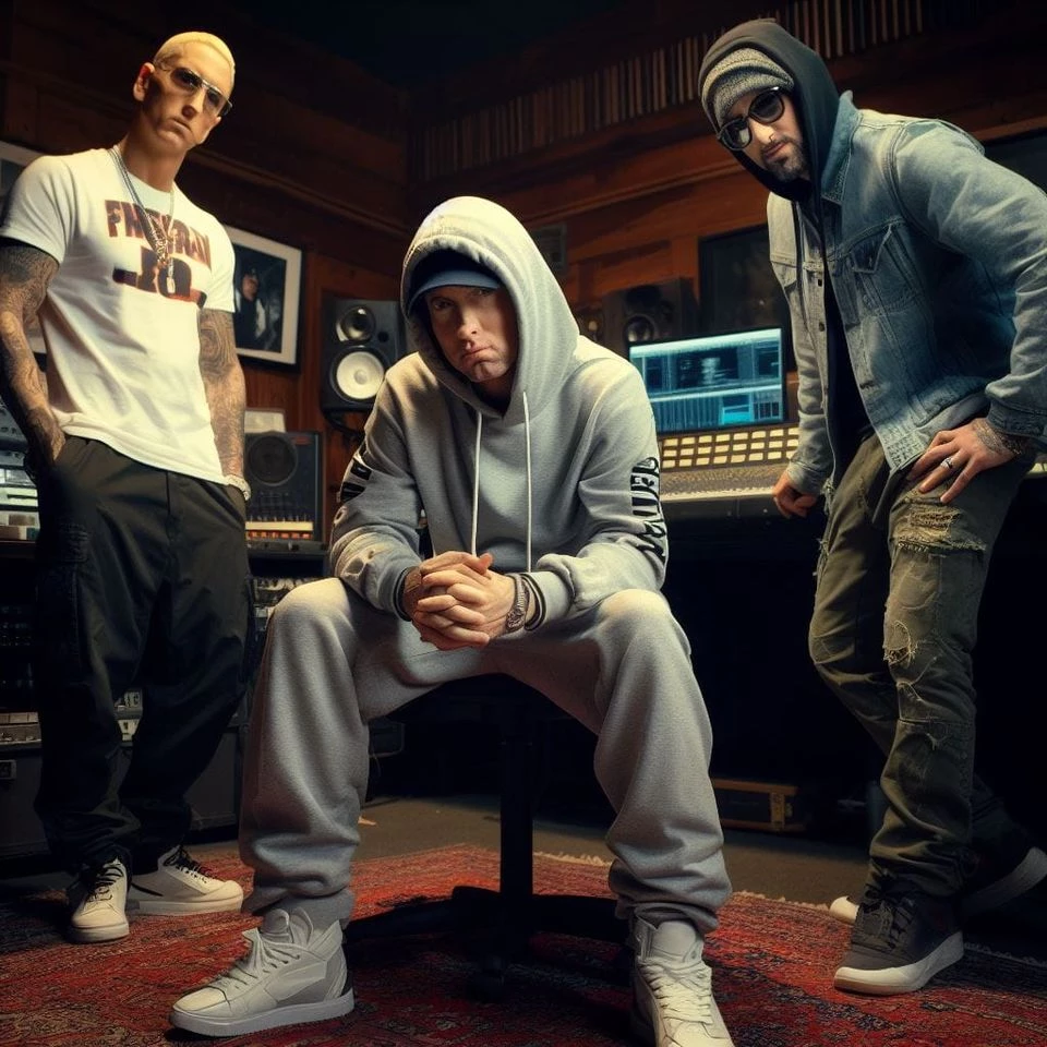 Eminem Slim Shady Marshall In The Studio