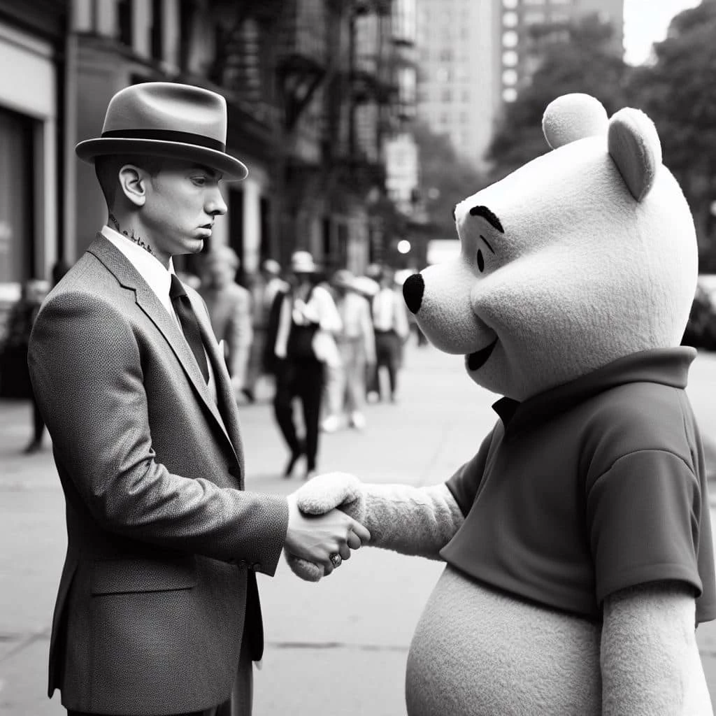 Mob Boss Eminem Meets Winnie The Pooh