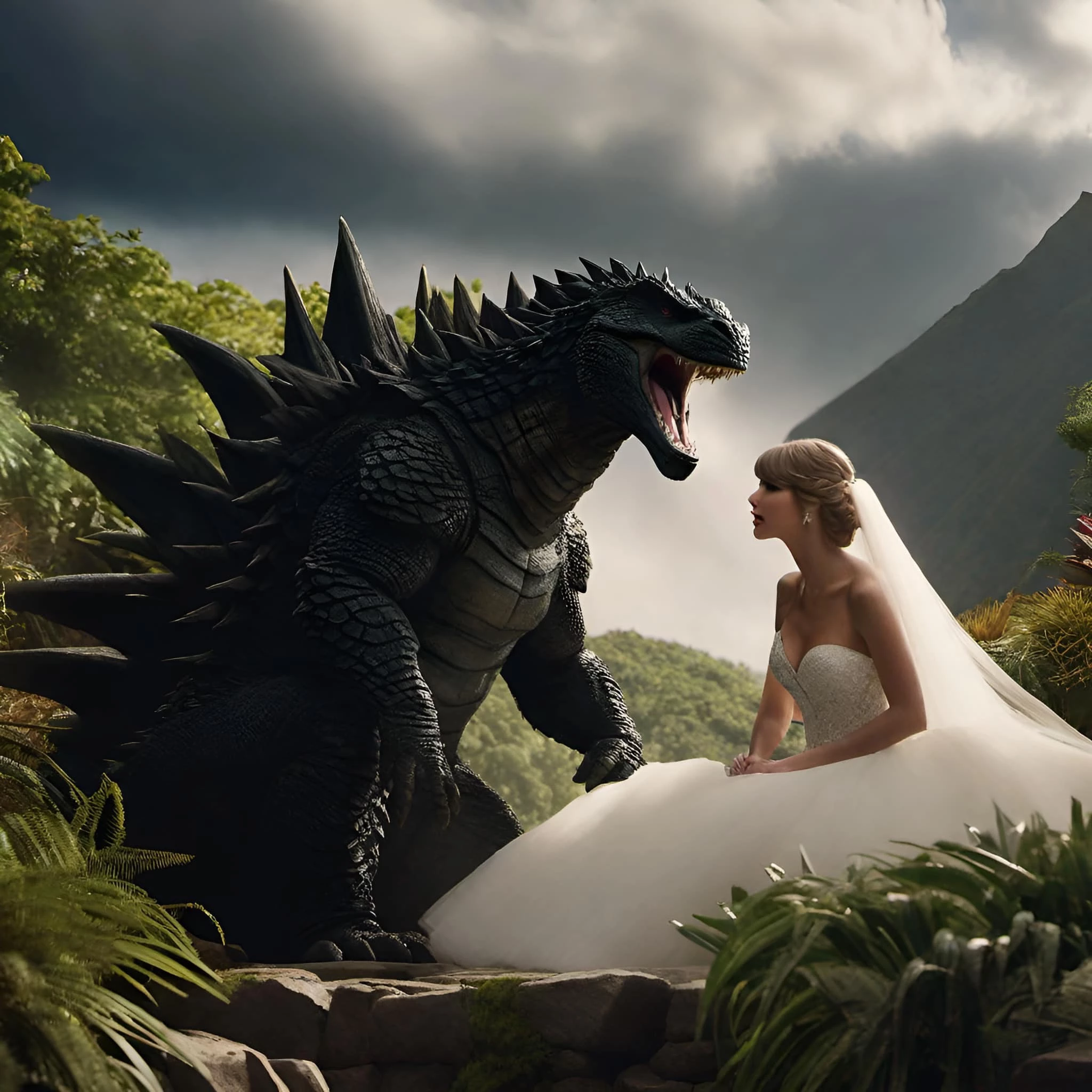 Taylor Marrying Godzilla
