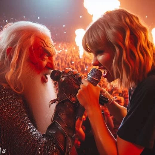 Taylor Singing Death Metal With Gandalf