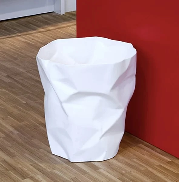This Crushed Paper Waste Basket