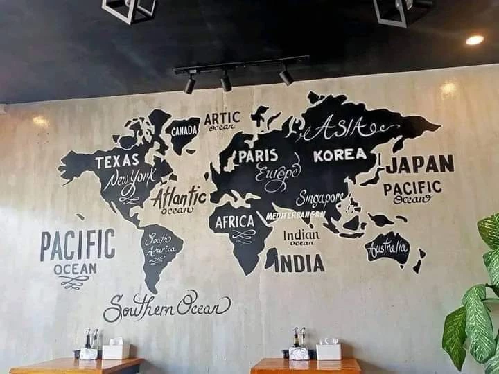 This Map At A Coffee Shop