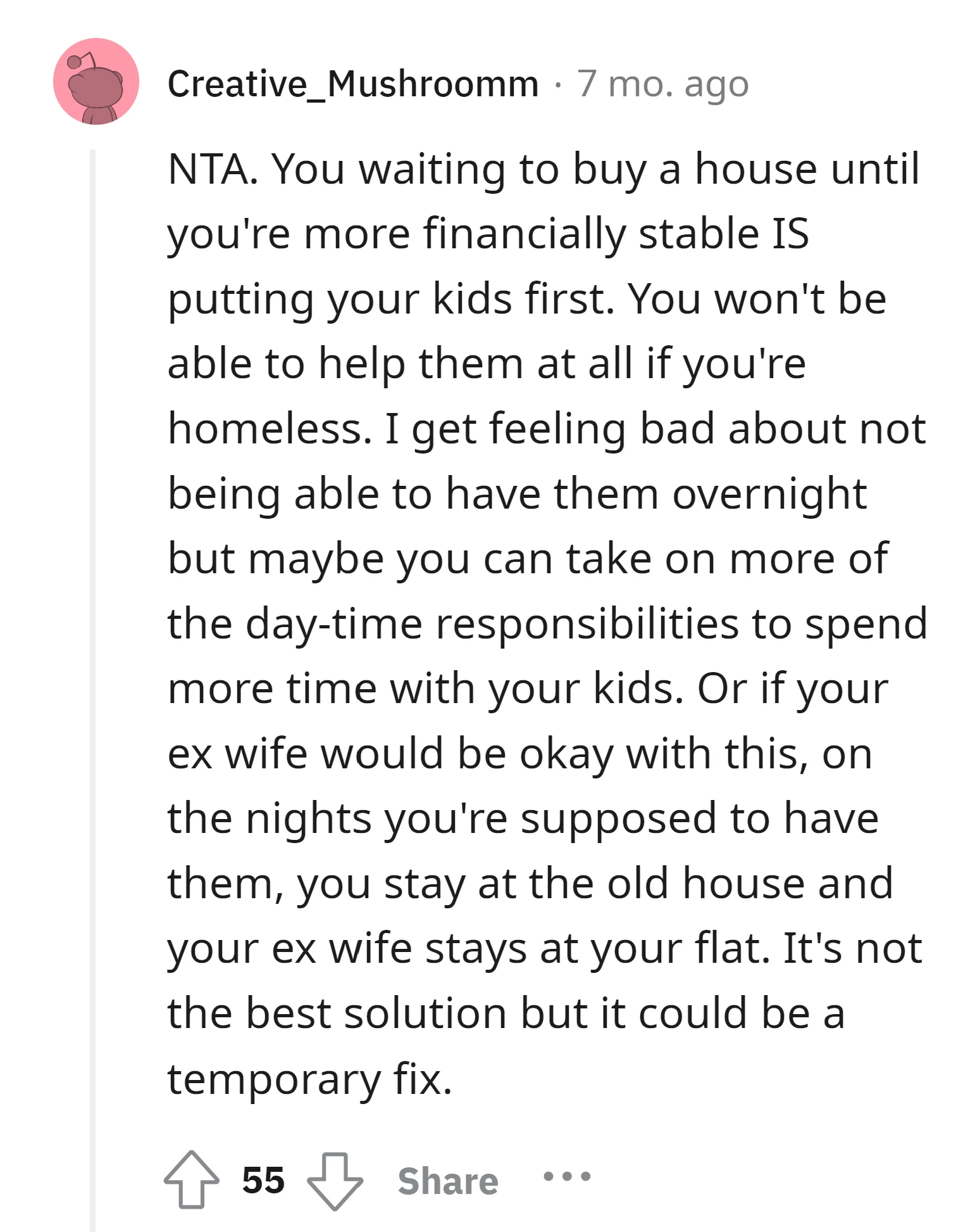 Thinking Like This Makes Me Think OP Is Still Doing Everthing For His Kids