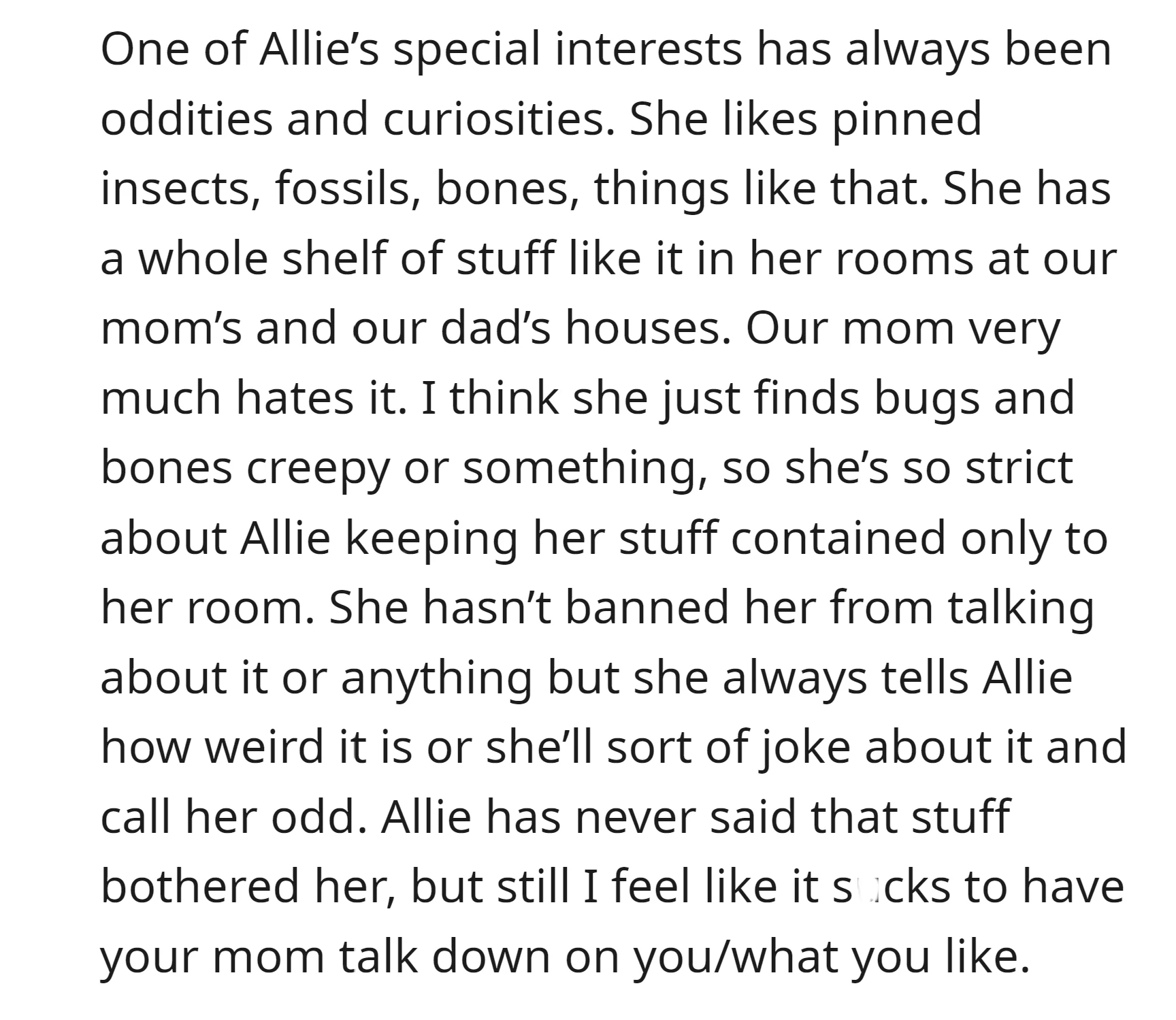 Allie Is A Weird Girl