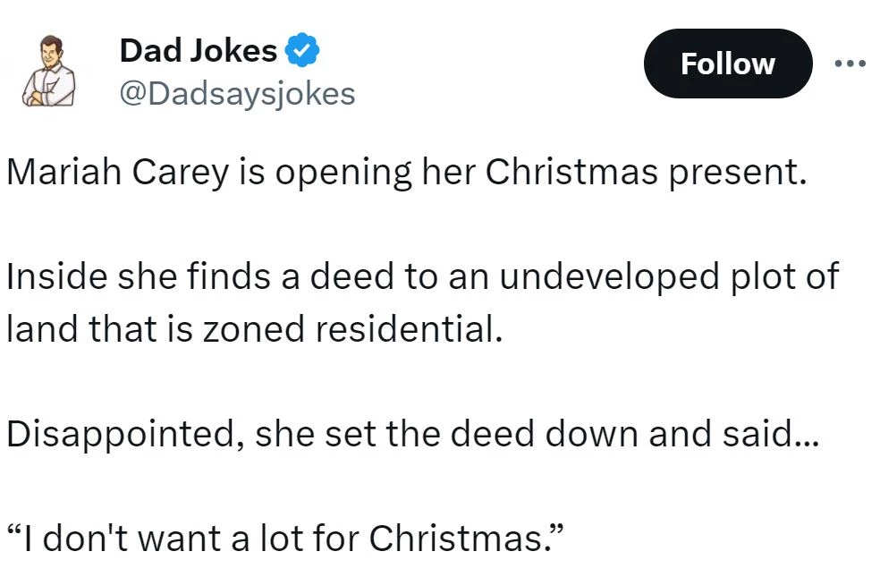Mariah Dad Joke Carey