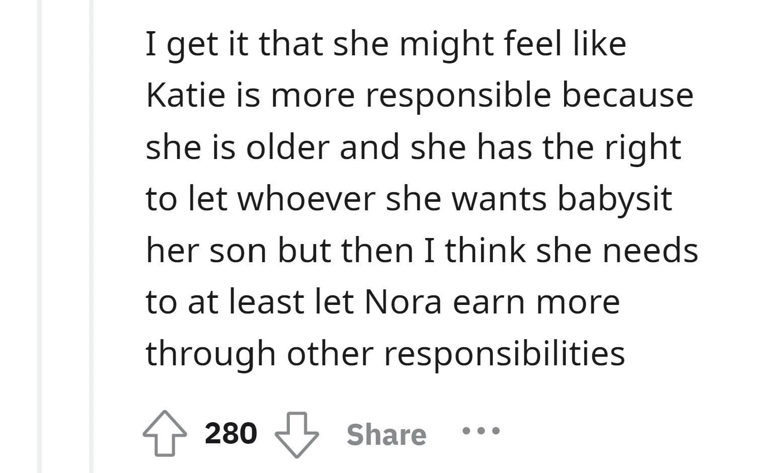 Nora Deserves It