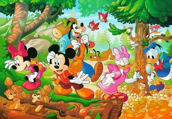 Mickey and his friends