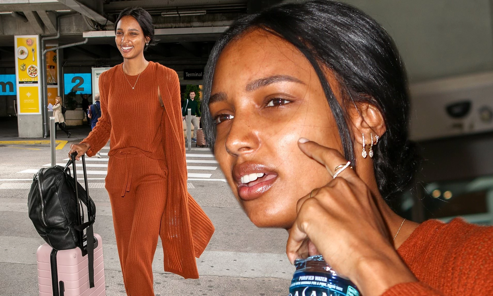 Jasmine Tookes goes makeup-free