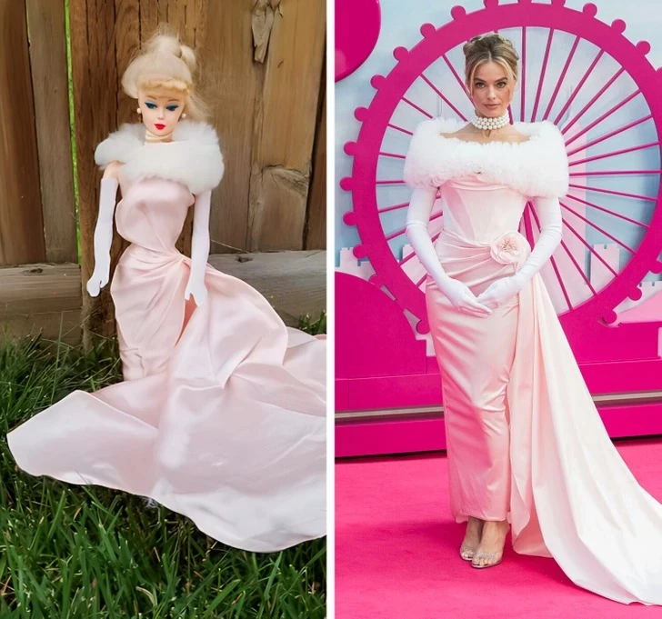 Margot Robbie as Enchanted Evening Barbie