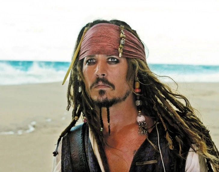 Johnny Depp portrayed Captain Jack Sparrow