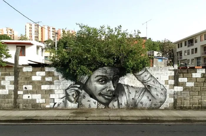 street art with nature