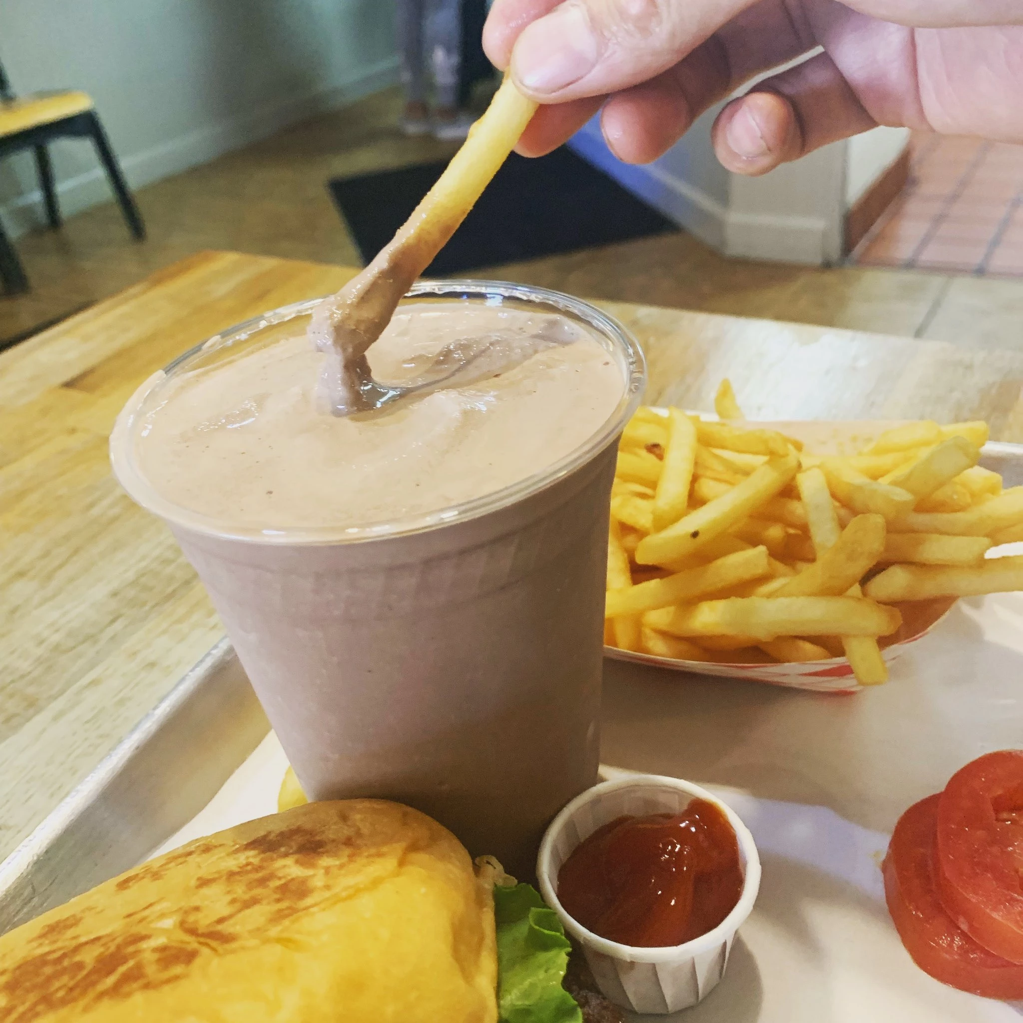Weirdest food combos: French Fries In Milkshake
